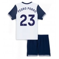 Tottenham Hotspur Pedro Porro #23 Domaci Dres za djecu 2024-25 Kratak Rukav (+ Kratke hlače)